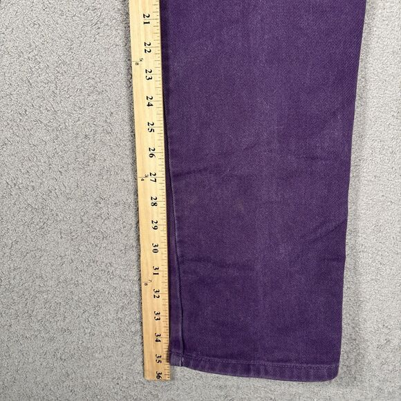 Vintage Rockies Rocky Mountain Jeans Western Bareback Purple Women Size 25WX35L - Picture 11 of 16